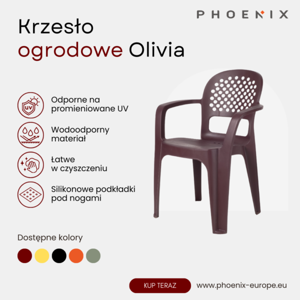 Phoenix Olivia Krzesło ogrodowe Bronze - obrazek 2