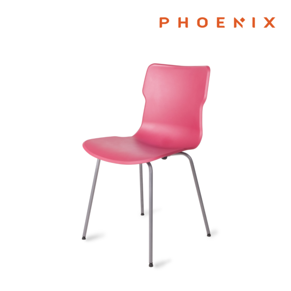 Phoenix DUO Tube Krzesło do salonu, jadalni Ruby