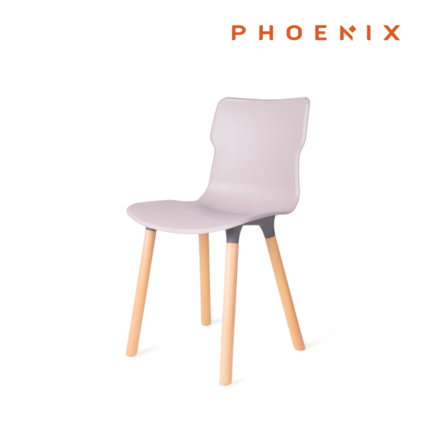 Phoenix DUO Wood Krzesło do salonu Stone