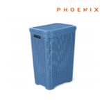 Phoenix Rattan Laundry Basket 60L Ocean