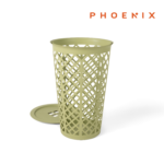 Phoenix Button Koš na prádlo 46L Light Green