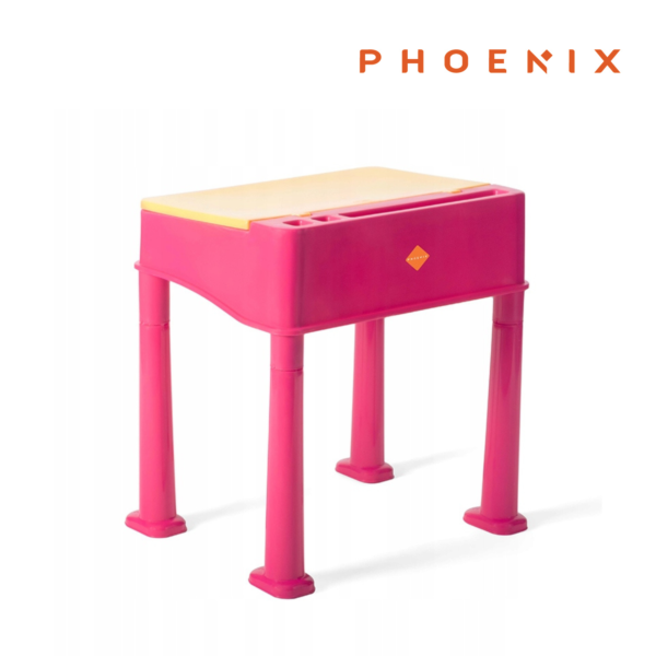 Phoenix Children's table with spacious storage Pink & Sunny