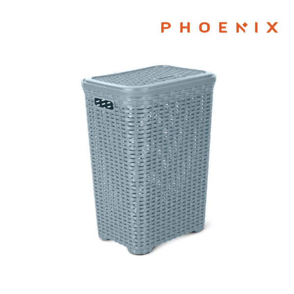 Phoenix Rattan Laundry Basket 60L Kosz na pranie Fog