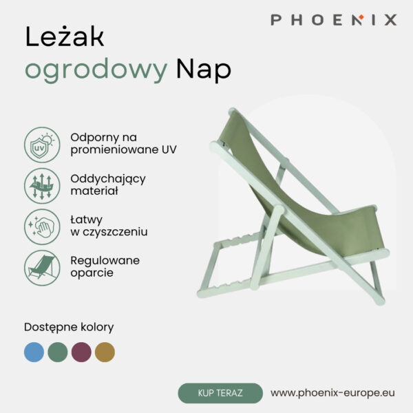 Phoenix Nap Leżak ogrodowy Flamingo - obrazek 2